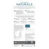 Back of Diamond Naturals Skin & Coat Salmon & Potato Dog Food bag showing ingredient list, guaranteed analysis, probiotics, superfoods, and feeding guide