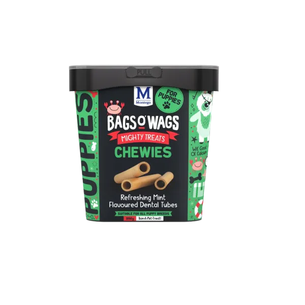 2 Montego Bags O' Wags Puppy Dental Tubes