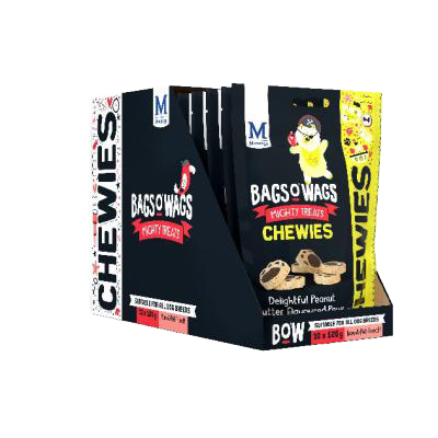 3 Montego Bags O' Wags Peanut Butter Paws